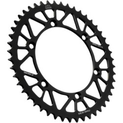 Couronne JT SPROCKETS aluminium ultra-light anti-boue KAWASAKI KX KXF 48 dents Noir