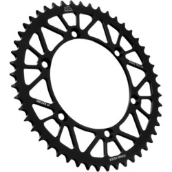 Couronne JT SPROCKETS aluminium ultra-light anti-boue KAWASAKI KX KXF 49 dents Noir
