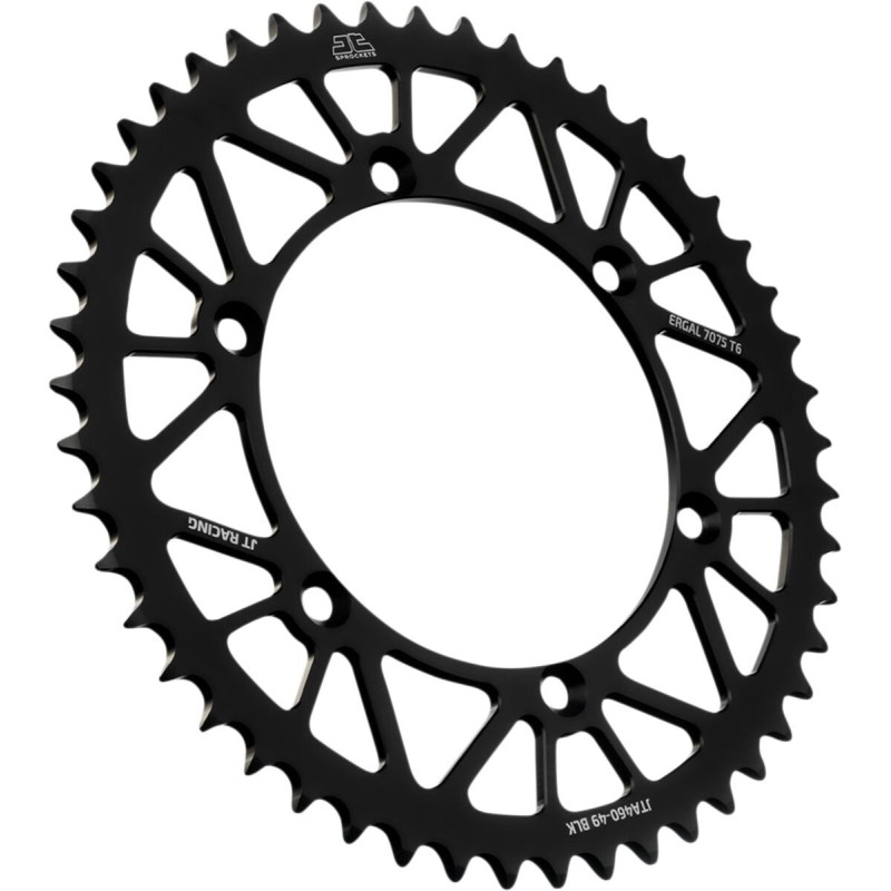 Couronne JT SPROCKETS aluminium ultra-light anti-boue KAWASAKI KX KXF 49 dents Noir Couronne JT SPROCKETS aluminium ultra-light anti-boue KAWASAKI KX KXF 49 dents Noir