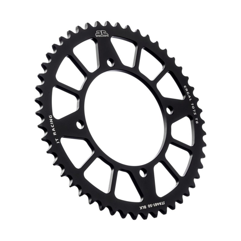 Couronne JT SPROCKETS aluminium ultra-light anti-boue 461 - 50 dents pas de 520 Couronne JT SPROCKETS aluminium ultra-light anti-boue 461 - 50 dents pas de 520