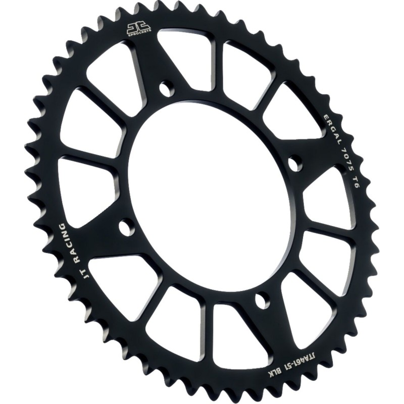Couronne JT SPROCKETS aluminium ultra-light anti-boue 51 dents KAWASAKI Noir Couronne JT SPROCKETS aluminium ultra-light anti-boue 51 dents KAWASAKI Noir