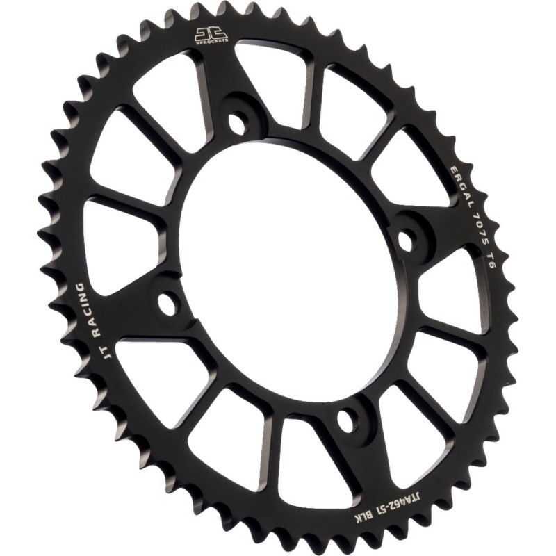Couronne JT SPROCKETS aluminium ultra-light anti-boue 51 dents KAWASAKI Noir Couronne JT SPROCKETS aluminium ultra-light anti-boue 51 dents KAWASAKI Noir
