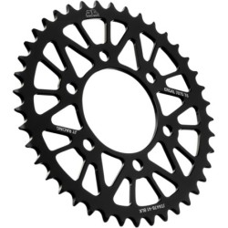 Couronne JT SPROCKETS aluminium ultra-light anti-boue 41 dents KAWASAKI Noir