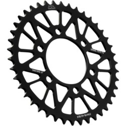 Couronne JT SPROCKETS aluminium ultra-light anti-boue 42 dents KAWASAKI Noir