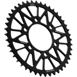 Couronne JT SPROCKETS aluminium ultra-light anti-boue 44 dents KAWASAKI Noir