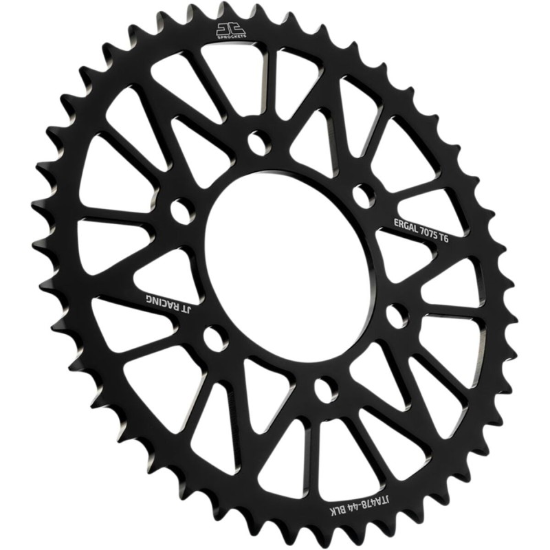 Couronne JT SPROCKETS aluminium ultra-light anti-boue 44 dents KAWASAKI Noir Couronne JT SPROCKETS aluminium ultra-light anti-boue 44 dents KAWASAKI Noir