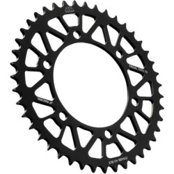Couronne JT SPROCKETS aluminium ultra-light anti-boue 43 dents KAWASAKI / YAMAHA Noir