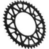 Couronne JT SPROCKETS aluminium ultra-light anti-boue 44 dents KAWASAKI / YAMAHA Noir