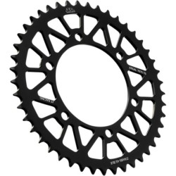 Couronne JT SPROCKETS aluminium ultra-light anti-boue 45 dents KAWASAKI / YAMAHA Noir