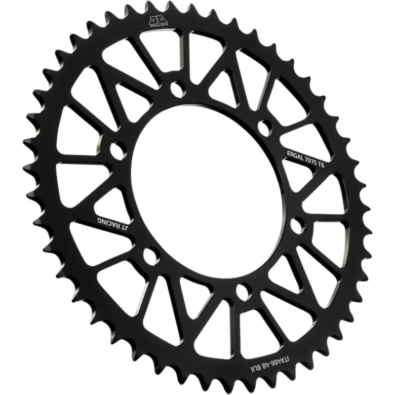 Couronne JT SPROCKETS aluminium ultra-light anti-boue 48 dents KAWASAKI / YAMAHA Noir Couronne JT SPROCKETS aluminium ultra-light anti-boue 48 dents KAWASAKI / YAMAHA Noir