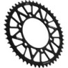 Couronne JT SPROCKETS aluminium ultra-light anti-boue 48 dents KAWASAKI / YAMAHA Noir