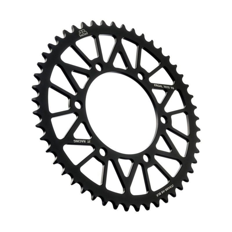 Couronne JT SPROCKETS aluminium ultra-light anti-boue 49 dents KAWASAKI / YAMAHA Noir Couronne JT SPROCKETS aluminium ultra-light anti-boue 49 dents KAWASAKI / YAMAHA Noir