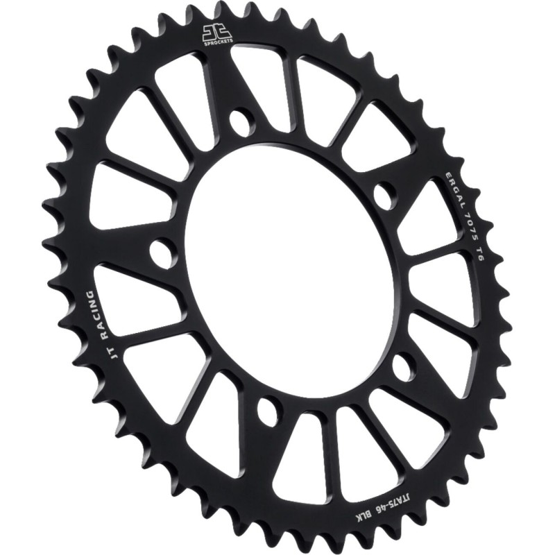 Couronne JT SPROCKETS aluminium ultra-light anti-boue 46 dents BMW Noir Couronne JT SPROCKETS aluminium ultra-light anti-boue 46 dents BMW Noir
