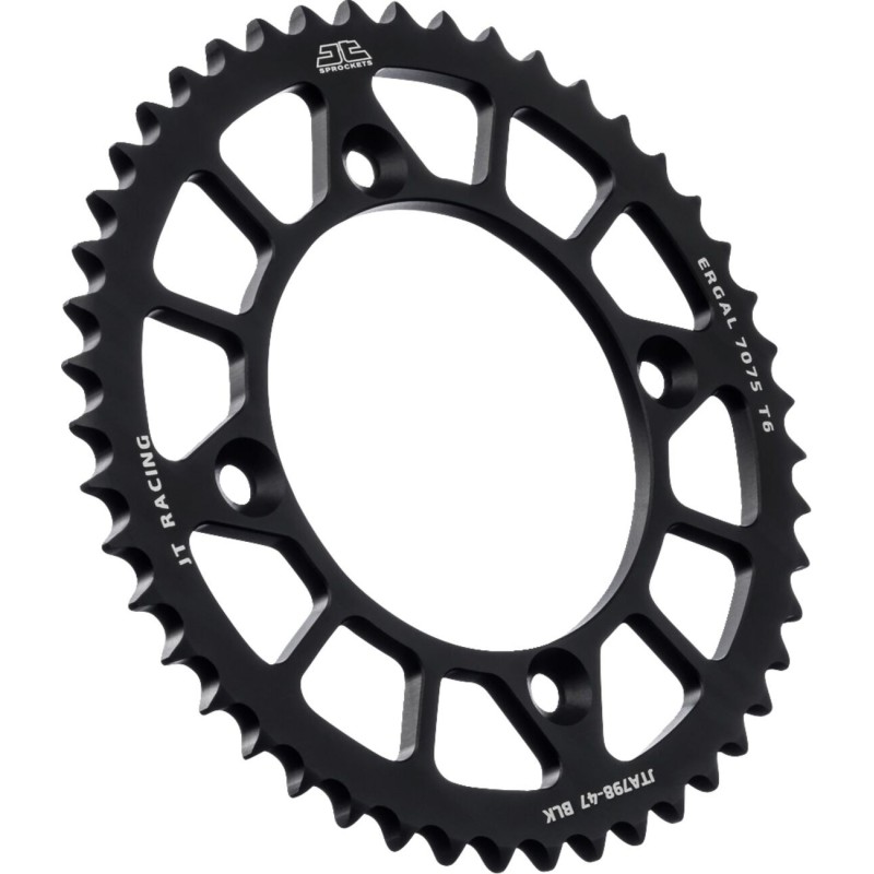 Couronne JT SPROCKETS aluminium ultra-light anti-boue YAMAHA 85 YZ / SUZUKI 85 RM 47 dents Noir Couronne JT SPROCKETS aluminium ultra-light anti-boue YAMAHA 85 YZ / SUZUKI 85 RM 47 dents Noir