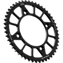 Couronne JT SPROCKETS aluminium ultra-light anti-boue YAMAHA 85 YZ / SUZUKI 85 RM 49 dents Noir