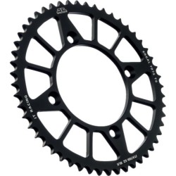 Couronne JT SPROCKETS aluminium ultra-light anti-boue YAMAHA 85 YZ / SUZUKI 85 RM 52 dents Noir