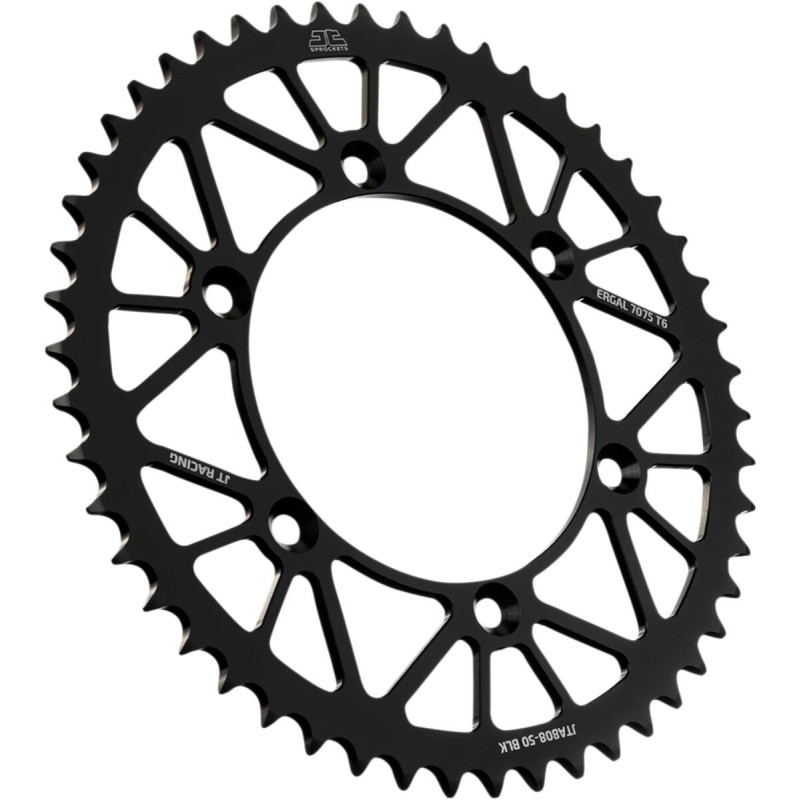 Couronne JT SPROCKETS aluminium ultra-light anti-boue SUZUKI RM RMZ 50 dents Noir Couronne JT SPROCKETS aluminium ultra-light anti-boue SUZUKI RM RMZ 50 dents Noir