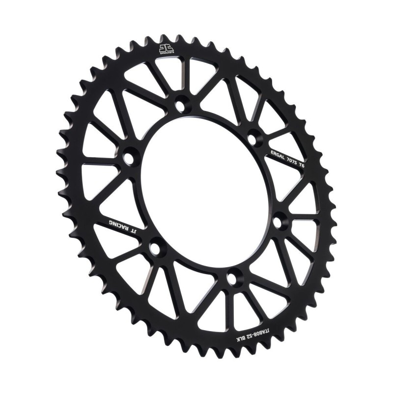 Couronne JT SPROCKETS aluminium ultra-light anti-boue SUZUKI RM RMZ 52 dents Noir Couronne JT SPROCKETS aluminium ultra-light anti-boue SUZUKI RM RMZ 52 dents Noir