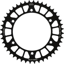 Couronne JT SPROCKETS aluminium ultra-light anti-boue SHERCO / BETA / GAS GAS - 2019 / HVA - 2014 44 dents Noir