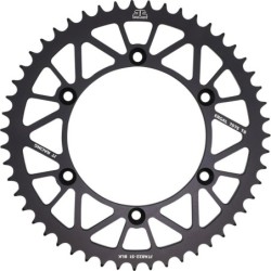 Couronne JT SPROCKETS aluminium ultra-light anti-boue SHERCO / BETA / GAS GAS - 2019 / HVA - 2014 51 dents Noir