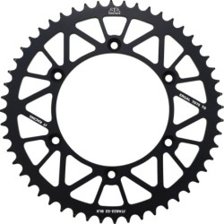 Couronne JT SPROCKETS aluminium ultra-light anti-boue SHERCO / BETA / GAS GAS - 2019 / HVA - 2014 52 dents Noir