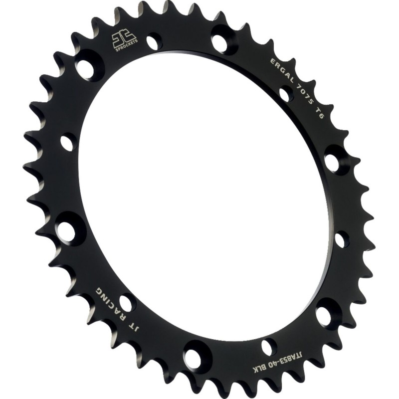 Couronne JT SPROCKETS aluminium ultra-light anti-boue YAMAHA YZ WR avant 1998 40 dents Noir Couronne JT SPROCKETS aluminium ultra-light anti-boue YAMAHA YZ WR avant 1998 40 dents Noir