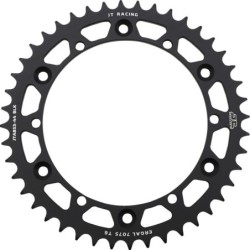 Couronne JT SPROCKETS aluminium ultra-light anti-boue YAMAHA YZ WR avant 1998 44 dents Noir