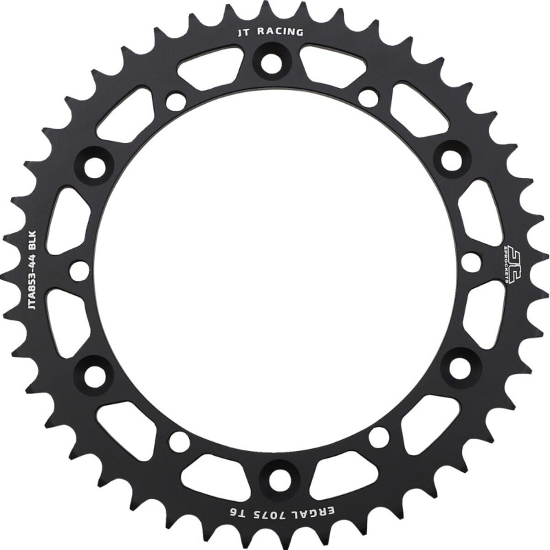 Couronne JT SPROCKETS aluminium ultra-light anti-boue YAMAHA YZ WR avant 1998 44 dents Noir Couronne JT SPROCKETS aluminium ultra-light anti-boue YAMAHA YZ WR avant 1998 44 dents Noir