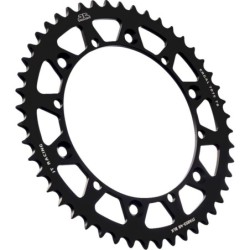 Couronne JT SPROCKETS aluminium ultra-light anti-boue YAMAHA YZ WR avant 1998 48 dents Noir