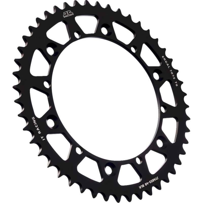 Couronne JT SPROCKETS aluminium ultra-light anti-boue YAMAHA YZ WR avant 1998 48 dents Noir Couronne JT SPROCKETS aluminium ultra-light anti-boue YAMAHA YZ WR avant 1998 48 dents Noir