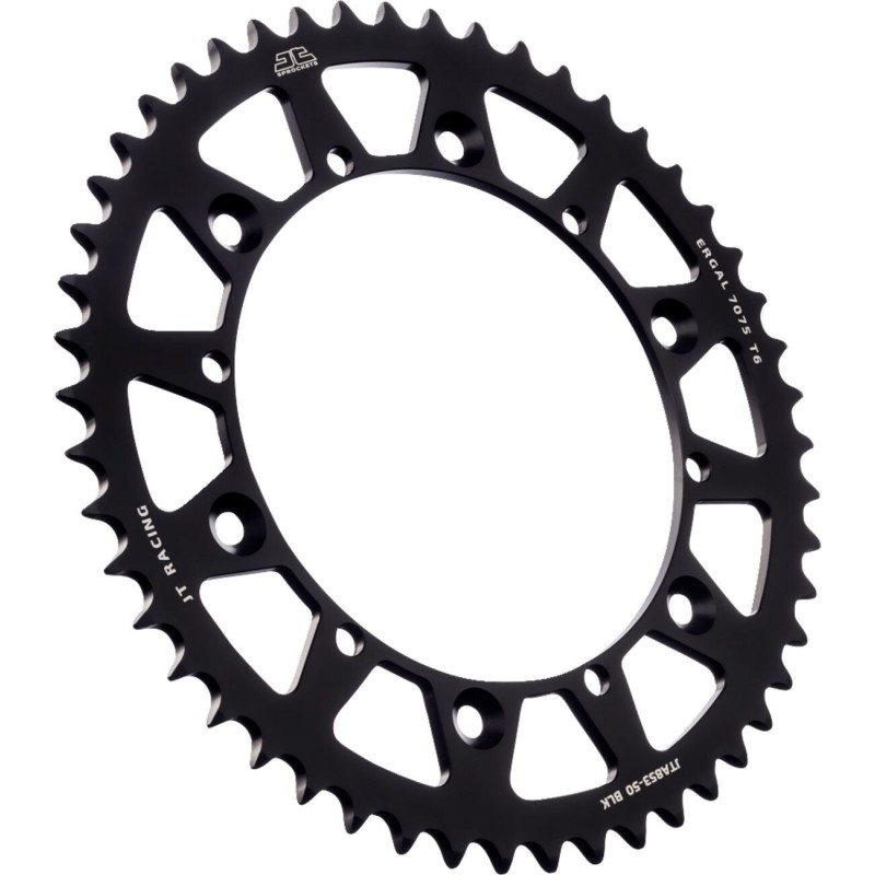 Couronne JT SPROCKETS aluminium ultra-light anti-boue YAMAHA YZ WR avant 1998 50 dents Noir Couronne JT SPROCKETS aluminium ultra-light anti-boue YAMAHA YZ WR avant 1998 50 dents Noir