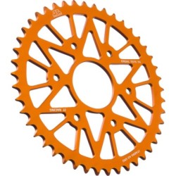 Couronne JT SPROCKETS aluminium ultra-light anti-boue 45 dents KTM DUKE Orange