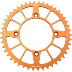 Couronne JT SPROCKETS aluminium ultra-light anti-boue 46 dents KTM FREERIDE Orange