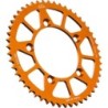 Couronne JT SPROCKETS aluminium ultra-light anti-boue KTM 65 SX / HVA 65 TC / GAS GAS 65 MC 50 dents Orange