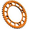 Couronne JT SPROCKETS aluminium ultra-light anti-boue KTM 85 SX / HVA 85 TC / GAS GAS 85 MC 46 dents Orange