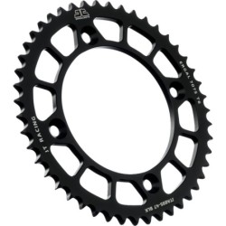 Couronne JT SPROCKETS aluminium ultra-light anti-boue KTM 85 SX / HVA 85 TC / GAS GAS 85 MC 47 dents Noir