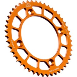 Couronne JT SPROCKETS aluminium ultra-light anti-boue KTM 85 SX / HVA 85 TC / GAS GAS 85 MC 47 dents Orange