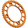 Couronne JT SPROCKETS aluminium ultra-light anti-boue KTM 85 SX / HVA 85 TC / GAS GAS 85 MC 47 dents Orange