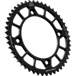 Couronne JT SPROCKETS aluminium ultra-light anti-boue KTM 85 SX / HVA 85 TC / GAS GAS 85 MC 48 dents Noir
