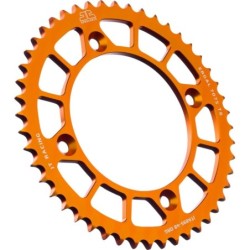 Couronne JT SPROCKETS aluminium ultra-light anti-boue KTM 85 SX / HVA 85 TC / GAS GAS 85 MC 48 dents Orange