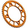 Couronne JT SPROCKETS aluminium ultra-light anti-boue KTM 85 SX / HVA 85 TC / GAS GAS 85 MC 49 dents Orange