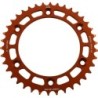 Couronne JT SPROCKETS aluminium ultra-light anti-boue SX SXF EXC EXCF / TC TE FC FE / MC MCF EC ECF 38 dents Orange