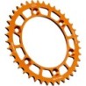 Couronne JT SPROCKETS aluminium ultra-light anti-boue SX SXF EXC EXCF / TC TE FC FE / MC MCF EC ECF 40 dents Orange