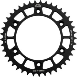 Couronne JT SPROCKETS aluminium ultra-light anti-boue SX SXF EXC EXCF / TC TE FC FE / MC MCF EC ECF 41 dents Noir