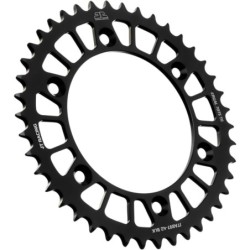 Couronne JT SPROCKETS aluminium ultra-light anti-boue SX SXF EXC EXCF / TC TE FC FE / MC MCF EC ECF 42 dents Noir