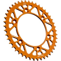 Couronne JT SPROCKETS aluminium ultra-light anti-boue SX SXF EXC EXCF / TC TE FC FE / MC MCF EC ECF 45 dents Orange