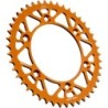 Couronne JT SPROCKETS aluminium ultra-light anti-boue SX SXF EXC EXCF / TC TE FC FE / MC MCF EC ECF 45 dents Orange