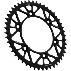 Couronne JT SPROCKETS aluminium ultra-light anti-boue SX SXF EXC EXCF / TC TE FC FE / MC MCF EC ECF 48 dents Noir