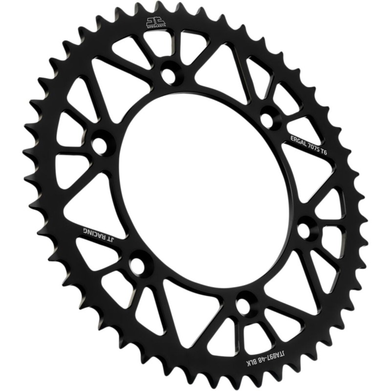 Couronne JT SPROCKETS aluminium ultra-light anti-boue SX SXF EXC EXCF / TC TE FC FE / MC MCF EC ECF 48 dents Noir Couronne JT SPROCKETS aluminium ultra-light anti-boue SX SXF EXC EXCF / TC TE FC FE / MC MCF EC ECF 48 dents Noir
