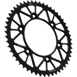 Couronne JT SPROCKETS aluminium ultra-light anti-boue SX SXF EXC EXCF / TC TE FC FE / MC MCF EC ECF 51 dents Noir
